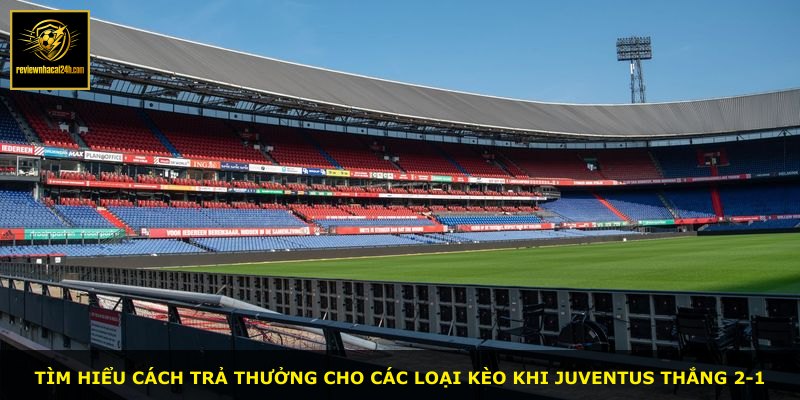 Tìm hiểu cách trả thưởng cho các loại kèo khi Juventus thắng 2-1